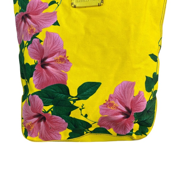 Isabella Fiore | Hibiscus Tropical Canvas Tote Bag - Picture 8 of 8